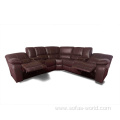 New European Style Leather Corner Sofa Sets Funiture